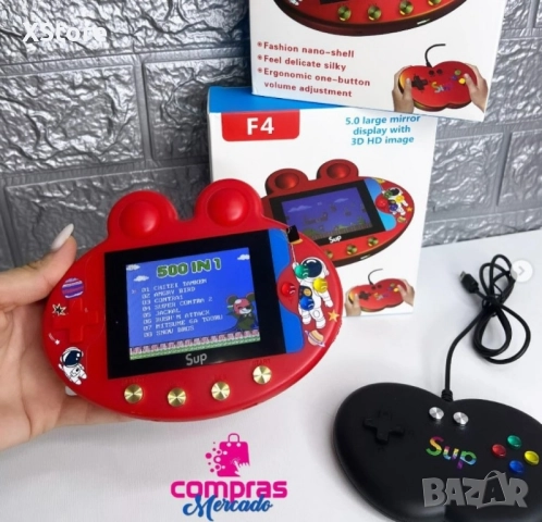 Детска конзола с 500 игри Sup Game F4, снимка 4 - Други игри и конзоли - 52461331