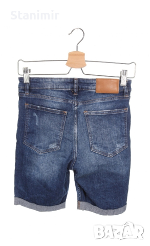 Дънкови къси панталони.Талия 75см, снимка 2 - Къси панталони - 44688220