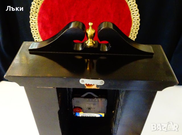 Немски стенен часовник,месинг,палисандър. , снимка 11 - Антикварни и старинни предмети - 39182891