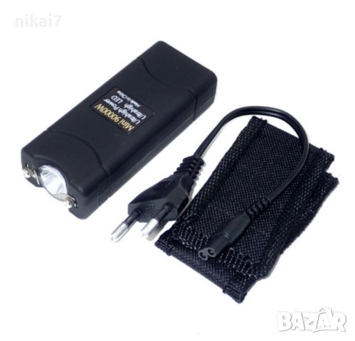 военен мощен електрошок удобен дизайн с лед фенер кальо за оцеляване, снимка 8 - Екипировка - 42102138