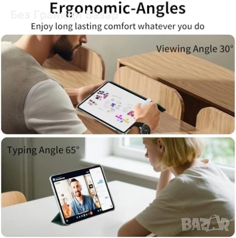 Нов Защитен калъф за iPad Air 11/10.9 с auto sleep/wake функция таблет твърд гръб кейс Айпад, снимка 7 - Калъфи, кейсове - 54104550