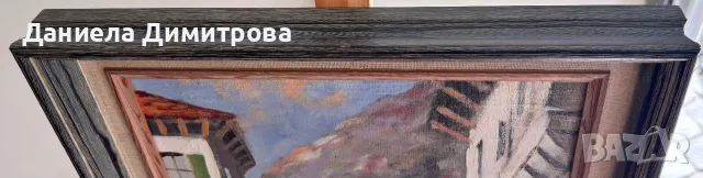Маслена живопис на платно в масивна дървена рамка, снимка 6 - Картини - 56018472