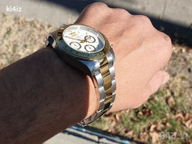 БАРТЕР! Invicta Speedway (Daytona) Gold i Silver, снимка 8 - Мъжки - 56329461