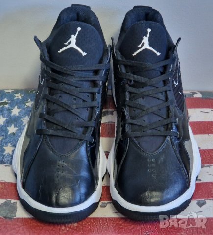 JORDAN ZOOM '92 'BLACK WHITE', 44 номер, естествена кожа , снимка 3 - Маратонки - 44142071