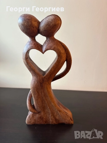 Прекрасна дървена статуетка, снимка 3 - Статуетки - 52405042