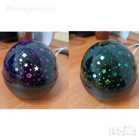 Лампа проектор на звездното небе ,луна  и звезди, снимка 8 - Декорация за дома - 30256855