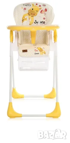Бебешко Столче за хранене Lorelli Gusto Yellow Giraffe, снимка 2 - Столчета за хранене - 56337528