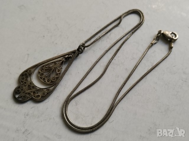 Сребърна висулка, снимка 3 - Колиета, медальони, синджири - 30934654