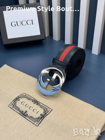 колани GUCCI от естествена кожа 💯 4 cm, снимка 8 - Колани - 54170111