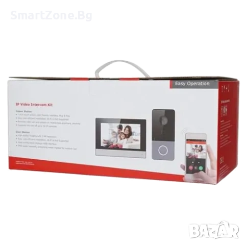 Видеодомофон еднопостов комплект Hikvision DS-KIS603-P, снимка 2 - Комплекти за видеонаблюдение - 53057649