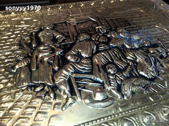 GOLD-ЗЛАТНА КУТИЯ 43СМ ВНОС ENGLAND 1802231724L, снимка 18 - Антикварни и старинни предмети - 39719657