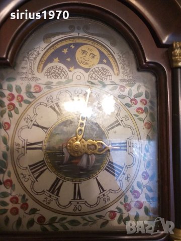 Фризийски стенен ръчно рисуван часовник Атлас, снимка 2 - Стенни часовници - 32175388