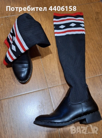 продавам ботуши обувани 1 път, снимка 2 - Дамски ботуши - 54331113