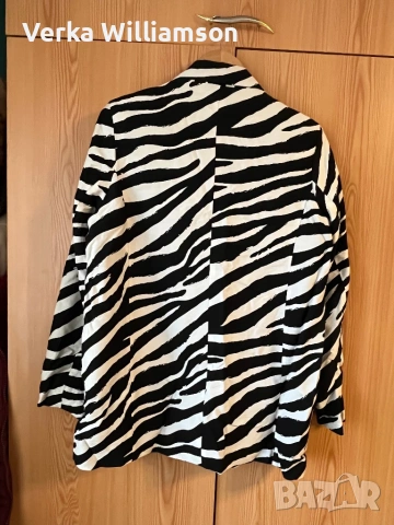 Дамско сако бяло и черно L/XL (40/42), снимка 2 - Сака - 53063327