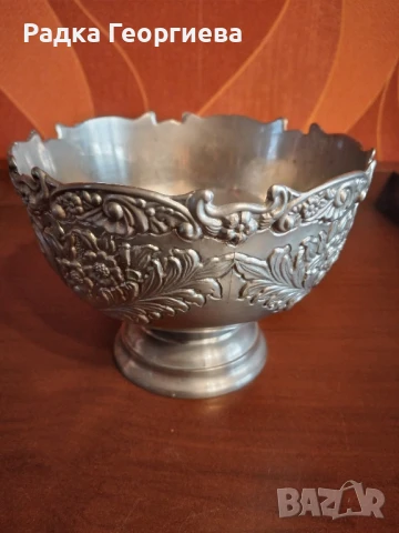 Посребрена италианска купа , снимка 2 - Антикварни и старинни предмети - 51085001