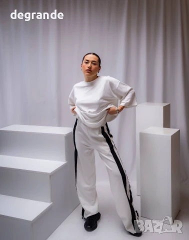 Бял дамски спортен комплект, снимка 2 - Спортни екипи - 50905510