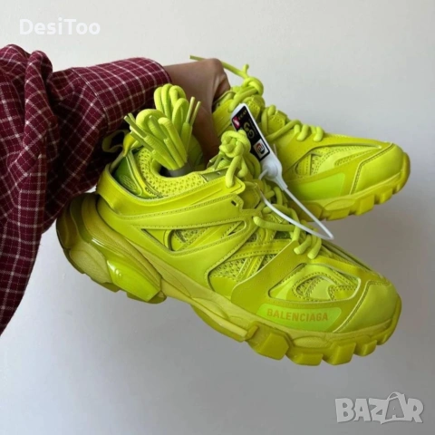 Balenciaga Track Sneaker "Neon Yellow" , снимка 5 - Маратонки - 54348718