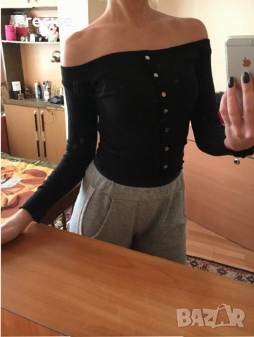 Блуза с голи рамене, снимка 4 - Корсети, бюстиета, топове - 31538121