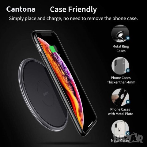 Безжично зарядно ESR, ултратънка метална рамка, бързо зареждане до 10W, снимка 5 - Безжични зарядни - 37735154