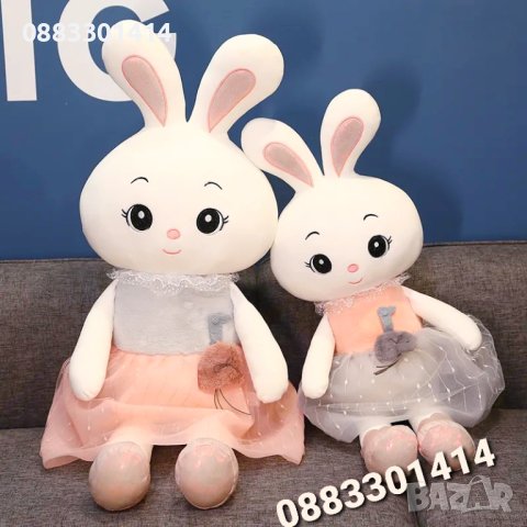 Kawaii зайче с рокля , снимка 3 - Плюшени играчки - 40559580