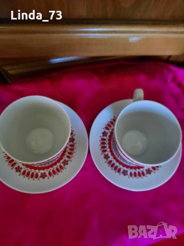 Чашка+чинийка-за чай-"KAHLA"-вмест.-200мл.-2бр. Внос от Германия., снимка 4 - Чаши - 34953885