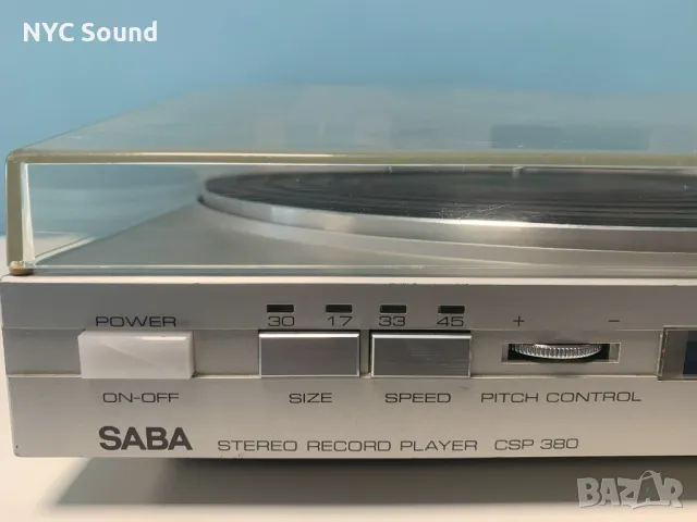 SABA CSP-380 тангенциален грамофон с директно задвижване, снимка 3 - Грамофони - 48440529