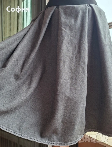Сива,нова,вълнена пола,р-р С/М/Л, снимка 3 - Поли - 53088376