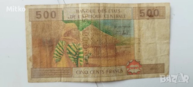 500  Банкнота CFA Francs, снимка 2 - Други ценни предмети - 47989061