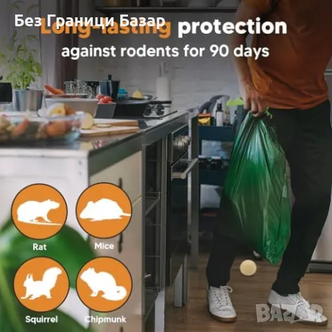 Нов Мощен репелент за мишки и гризачи с натурални масла Ефективна защита , снимка 2 - Други стоки за дома - 48337309