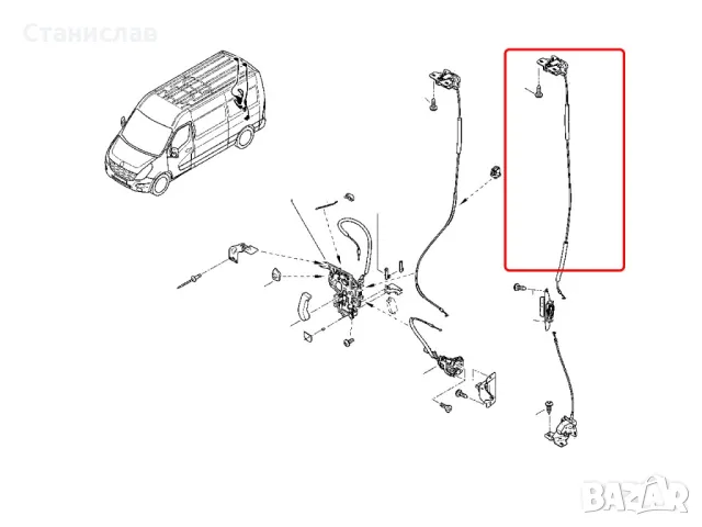 Opel Movano B Брава за багажник, снимка 5 - Части - 50311401