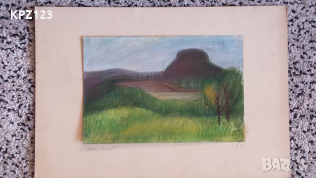 КАРТИНА ПЕЙЗАЖ креда-пастел / МАРИЯ МЕЖДУРЕЧКА