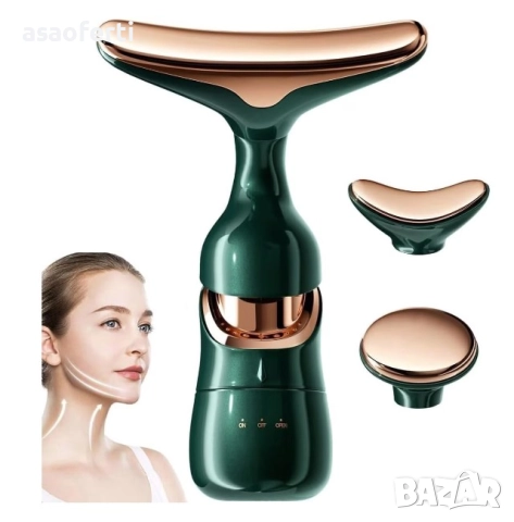 ✨ 4D Вибрационен Масажор за Лице и Шия – Лифтинг, Стягане и Анти-стареене!, снимка 2 - Масажори - 52551671