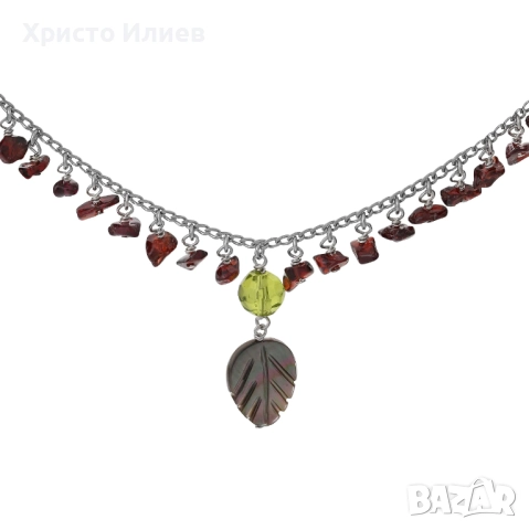 Дамско колие Orphelia от стерлингово сребро и камъни в подаръчна кутия, снимка 4 - Колиета, медальони, синджири - 52852496