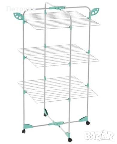 Сушилник за дрехи-68х68х125 см/вертикален сушилник за дрехи