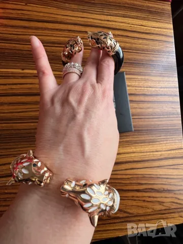 Уникална широка гривна в египетски стил, снимка 4 - Гривни - 45929240