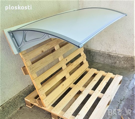 Навес, козирка с плътна сянка. Бонд - 3 мм. с алуминиеви ребра