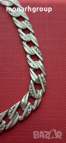 Сребърна гривна, снимка 3 - Гривни - 51967983