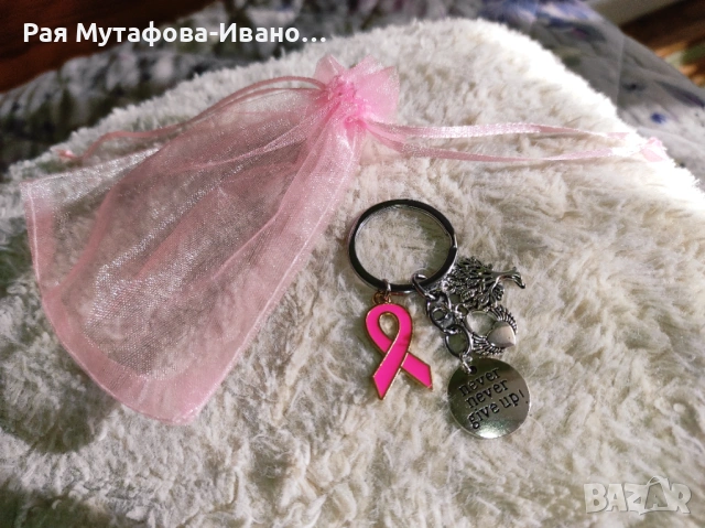 Ключодържател „Never Give Up“