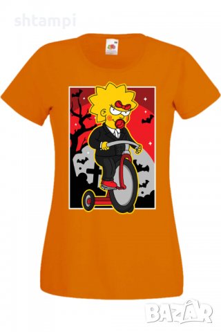 Дамска тениска The Simpsons Maggie Simpson 02,Halloween,Хелоуин,Празник,Забавление,Изненада,Обичаи,, снимка 8 - Тениски - 38154371