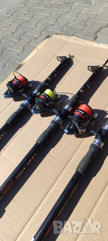 Шаранджийски комплект въдици и макари, снимка 3 - Въдици - 53909948