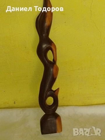 Стара Дървена Фигура , Статуетка от Масивно дърво.