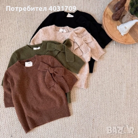 Пуловер с къс ръкав, снимка 4 - Блузи с дълъг ръкав и пуловери - 52852696