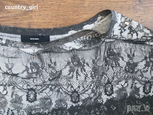 diesel - страхотна дамска тениска - туника КАТО НОВА, снимка 2 - Тениски - 29514955
