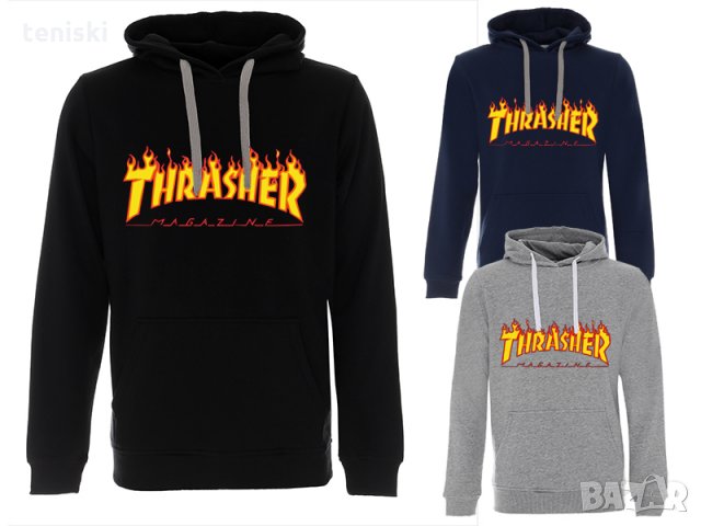 Суичър THRASHER FLAME LOGO , снимка 1 - Суичъри - 33877102