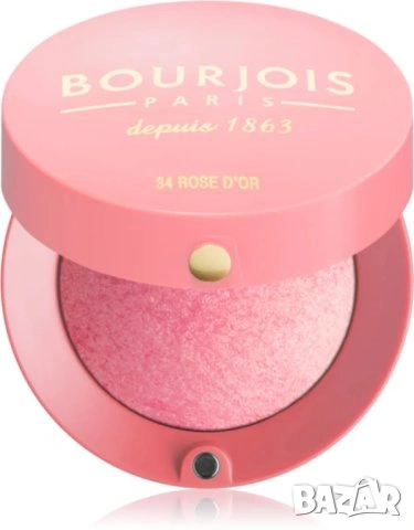 Руж с четка и огледало Bourjois - № 34 Rose D´Or