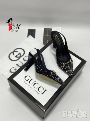 обувки на ток с перли gucci , снимка 4 - Дамски ежедневни обувки - 50684379