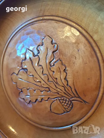Красива дърворезбована чиния за стена    17/2, снимка 3 - Декорация за дома - 48994894