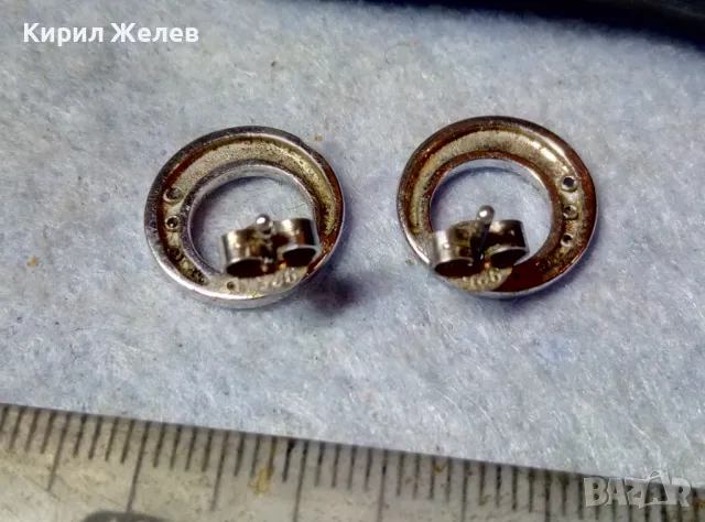 КРАСИВИ ФЕШЪН АРТ СРЕБЪРНИ ОБЕЦИ РОДИРАНО СРЕБРО 925 с ИНКРУСТИРАНИ МИНИАТЮРНИ ЦИРКОНИ 48570, снимка 8 - Обеци - 48938400