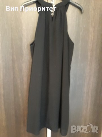 Черна рокля свободно падаща с фина създаваща комфортно усещане черна подплата, елегантна и удобна, снимка 12 - Рокли - 37416904