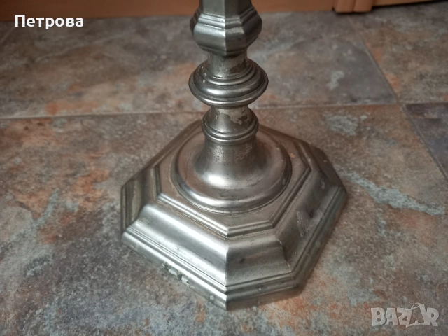 Свещник от метална сплав , снимка 4 - Декорация за дома - 51924088